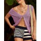 Women Fashion Casual Solid Color Knitted V-Neck Tank Top