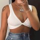 Sexy Women Solid Color Knotted Crop Top